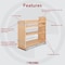 Rev-A-Shelf Maple Wood; Steel, Natural Maple, 8.75 in W, 19.44 in H, 21.63 in D 448-BDDSC-8C - alternate 5